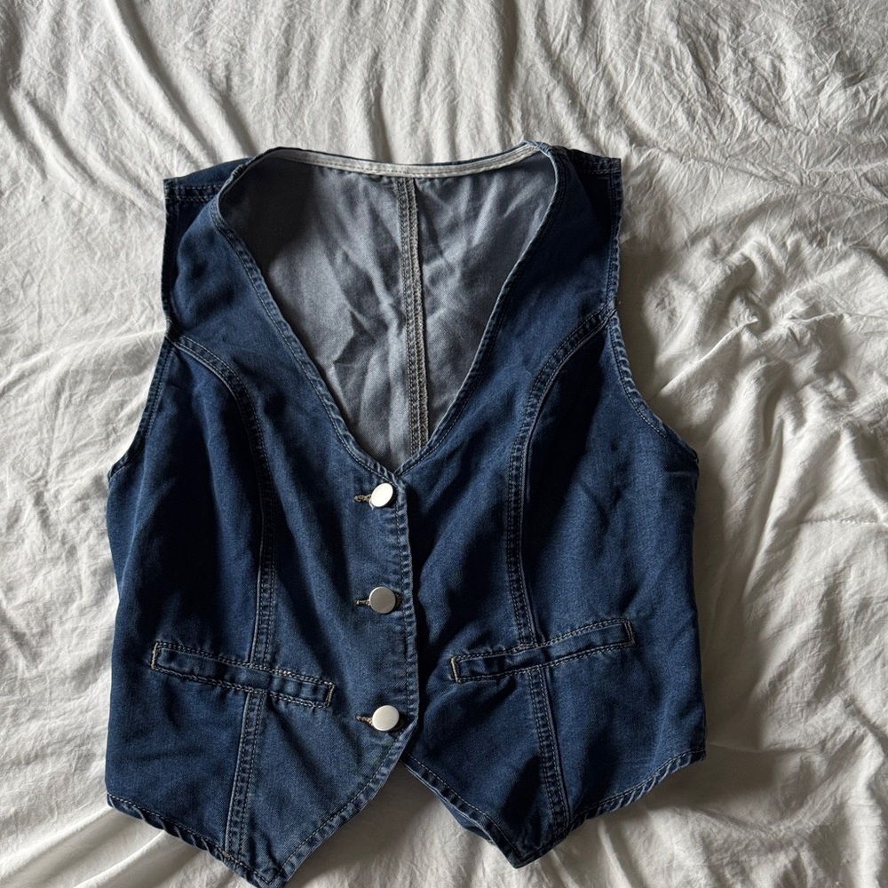 Women's Denim Vest Top